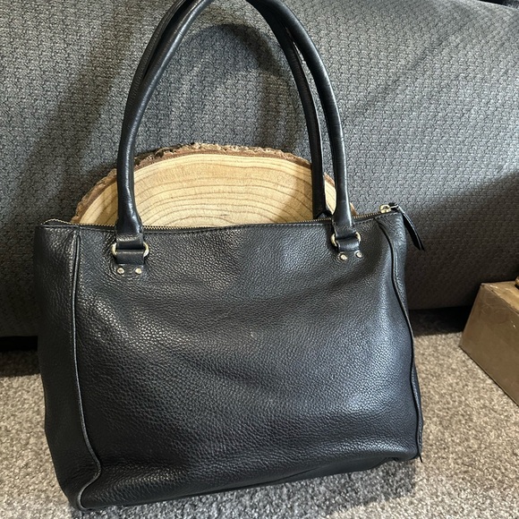 Kate Spade Grant Park Shelby Black Pebbled Leather Tote Purse AS IS - Picture 2 of 16